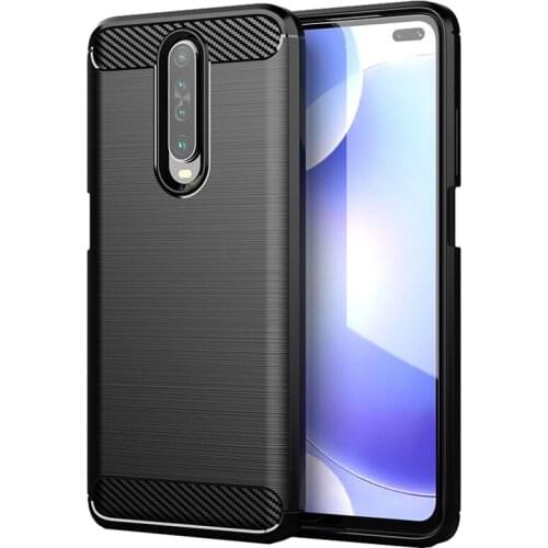 Shock Absorption Cover Soft TPU Anti Scratch Carbon Fiber Back Case for Xiaomi Redmi K30 Poco X2 k30 Pro K20 Pro Mi 9T Pro