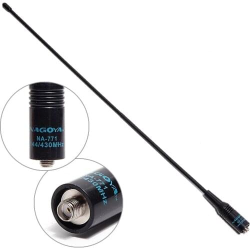 NAGOYA NA-771 SMA-Female 144/430MHz Dual Band Antenna for Baofeng UV-5R UV-82 BF-888S BF-UVB3 Plus Walkie Talkie Two Way Radio