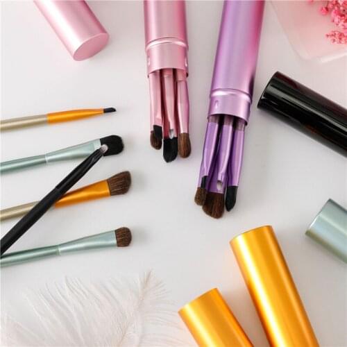 Brand Professional 5pcs Mini Eye Makeup Brushes Set Smudge Eyeshadow Eyeliner Eyebrow Brush Lip Make Up Brush kit
