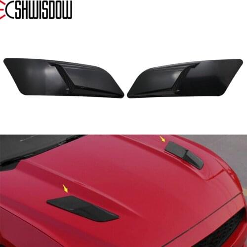 Black Air Intake Trim Engine Outlet Decorative For Ford Mustang 2015-2017