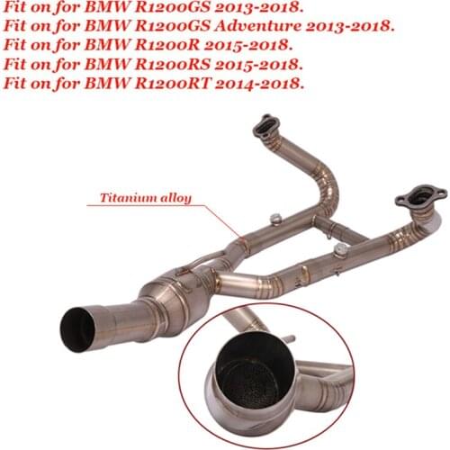 For BMW R1200GS Adventure R1200GS R1200R R1200RS R1200RT Motorcycle Front Pipe Lossless installation Titanium Exhaust System