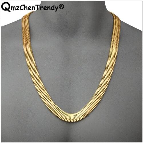 T Show Women Mens Fashion Punk Fishbone Chain Necklaces Golden Bling Hip Hop Exaggerated boy Bone Chains Jewelry