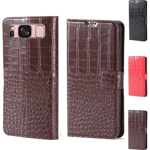 For Samsung S8 Crocodile design Flip Leather Wallet Phone Case For Samsung Galaxy S8 Plus Phone cover card slot