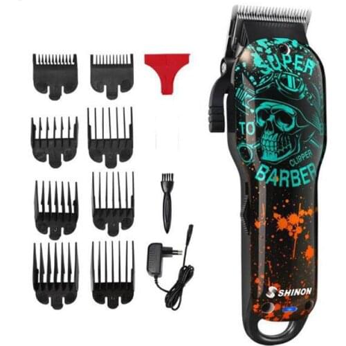 Cordless electric hair trimmer rechargeable hair clipper haircut machine beard trimmer hair cutter oil head barber clipper