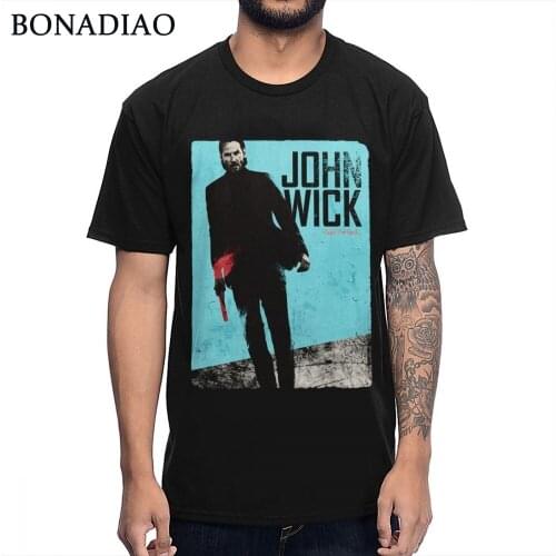 Fashion Streetwear Mans Movie John Wick T Shirt Comfortable Cotton Graphic Tee S-6XL Plus Size
