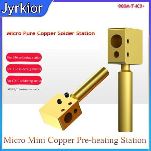 Micro Pure Coper Mini Heating Hot Plate Solder For Motherboard IC Chip Cable/Connector Repair Welding Tools