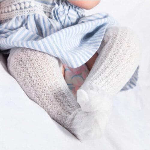 Baby Socks Breathable Summer Socks Newborn Infant Baby Girls Boy Sock Toddler Cotton Knee High Mesh Long Tube Unisex Beikinyuans