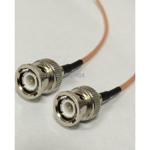 New BNC Male Plug Connector Switch BNC Male Plug Convertor RG316 Wholesale Fast Ship 15CM 6" Adapter