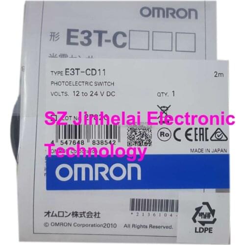 New and original E3T-CD11 OMRON Photoelectric Switch Sensor 12-24VDC 2M