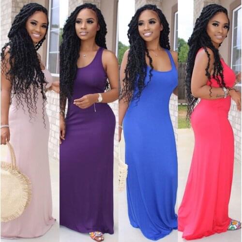 Echoine Sexy Sleeveless Long Maxi Dress Women Vintage Vestidos Elegant Women Dresses Summer Party Dress Club Outfits Sundress