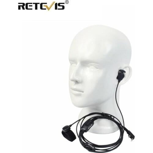 Professional 2Pin Ear Bone Earpiece 2-in-1 Speaker/Mic Finger PTT For Kenwood Retevis H-777 RT3 For Baofeng UV 5R UV82 C9047A