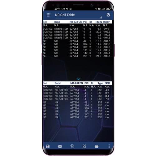 Nemo Handy Nemo Phone S9 SM-G9600 Drive Test Phone Support GSM HSPA LTE NR Measurements For NEMO Outdoor Test