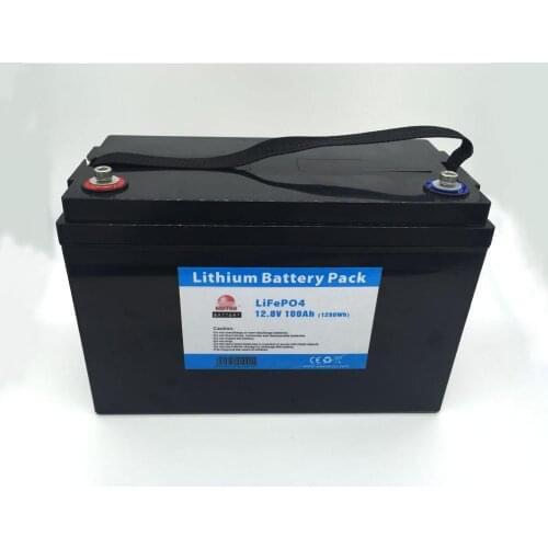 High quality 12V 12.8V 100Ah LifePO4 battery lithium battery pack with BMS for solar 3000 times cycle life with Certificate