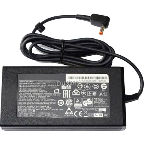Laptop AC Charger 19V 7.1A 135W Power Adapter Cable for Acer Aspire V15 1360 1520 1620 1670 Nitro VN7-591 VN7-591G VN7-791G-764P