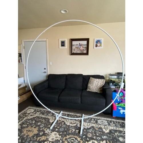 Iron Circle Wedding Birthday Arch Decoration Background Wrought Props Outdoor Lawn Round Backdrop Wedding Frame Wedding decor