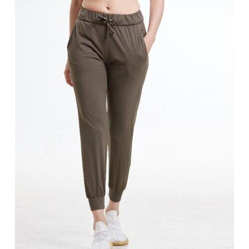 Women Workout Workout Joggers Butter Soft ElasticFabric Yoga Pants with Two Side Pockets Outdoor Sports Tights