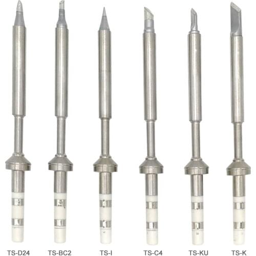 10pcs TS Soldering Iron tips for TS100 MINI solder station Lead Free Electric Soldering Iron Tip K/KU/D24/BC2/C4/B2/I