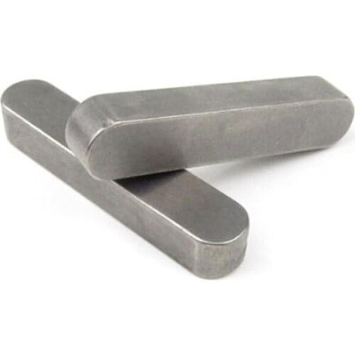 2pcs width 12mm stainless steel flat key A type positioning pin 8mm high 25mm~60mm length