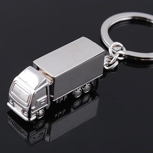 Cute Metal Truck Lorry Car Key Ring Keyfob Keychain Creative Gift Lovely Keyring 6L3V