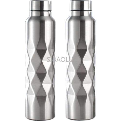 1000ml Single-wall Stainless Steel Water Bottle Gym Sport Bottles Portable BPA Free Cola Beer Drink Bottle
