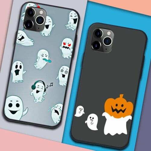 Cute ghost spooky Phone Case for iPhone 11 12 Pro mini pro XS MAX 8 7 6 6S Plus X 5S SE 2020 XR phone case