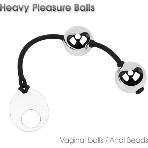 Erotic Weighted Vaginal Balls Chinese Kegel Exerciser Metal Anal Plug Adult Sex Toys for Woman Sex Shop Muscle Trainer
