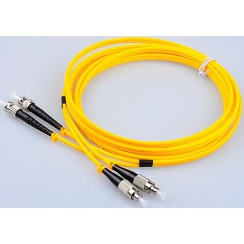 Grandway FC to ST UPC Duplex 2.0mm SMF Fiber Patch Cable Jumper PVC Jacket G652D Length 1m