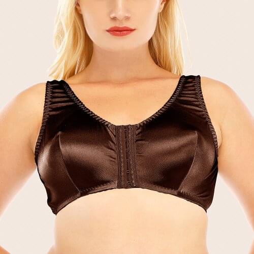 Hot Sale Sexy Bra For Women Front Deduction Full Cup Underwear Casual Comfort Wirefree Brassiere No-Padded Breathable Lingerie