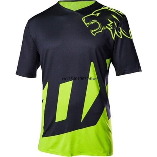 2021 Black Red Mtb Enduro Cycling Maillot Offroad Motocross Bike Jerseys 2021 Summer Downhill Short Clothes Dh Tshirt Hot