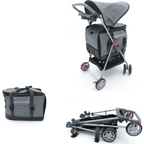 Multipurpose three-in-one Folding dog cart Waterproof detachable Pet Strollers