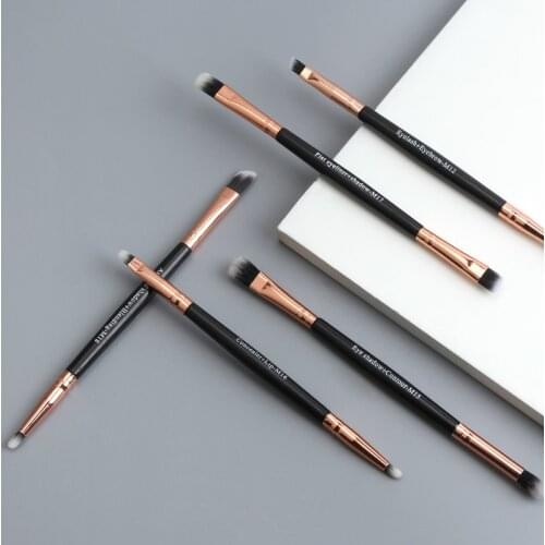5pcs/set Makeup Brushes Set Portable Eye Shadow Blending Powder Blash Eyeliner Eyelash Eyebrow Brushes For Face Makeup Cosmetics