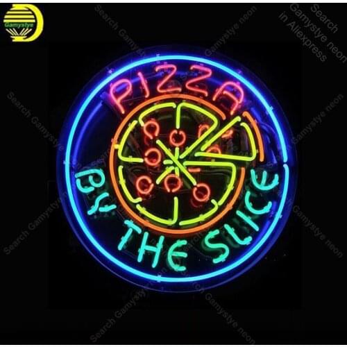 Neon Sign for Pizza by Slice decor Home Display Beer Express shop Neon Light up wall sign Handicraft Neon Signs for Room Letrero