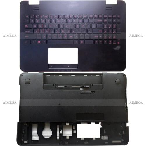 For ASUS N551 N551JK N551JA N551VW N551JW N551JB N551JM N551JQ Laptop Palmrest Upper Case US Backlit Keyboard/Bottom Case