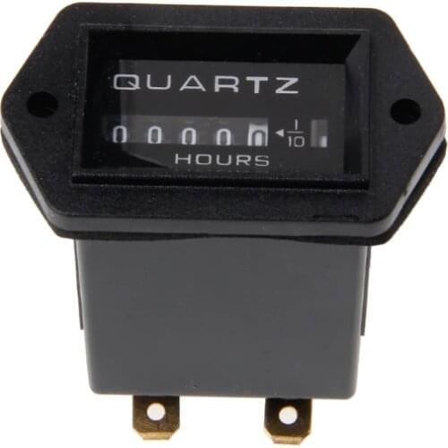 QILEJVS New DC10V-80V Generator Sealed Hour Meter Counter For Boats Trucks Tractors Cars