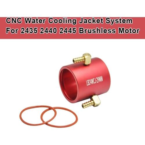 Brushless motor CNC water cooling jacket system with silicone tube for 24mm inrunner 2435 2440 2445 for RC Jet Boats Spare Parts