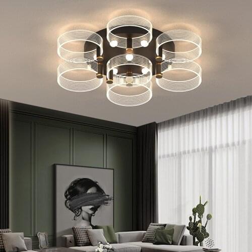 Lights for living room dining room Simple Modern Atmosphere Home Bedroom Nordic Creative LED Ceiling Lamp Lighting Free Shipping