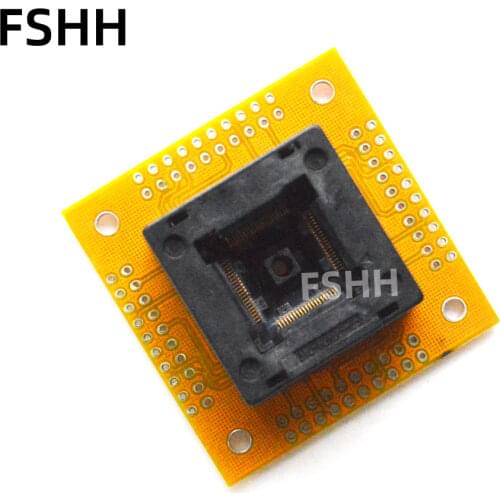 IC TEST TQFP80 QFP80 LQFP80 ic test socket OTQ-80-0.5-05 socket(With PCB board) Pitch=0.5mm Size=14x14mm