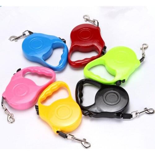 Solid color high Quality Cheap ABS Retractable Colorful Pet Leash Traction Rope Dog Walking Leash Pet supplies