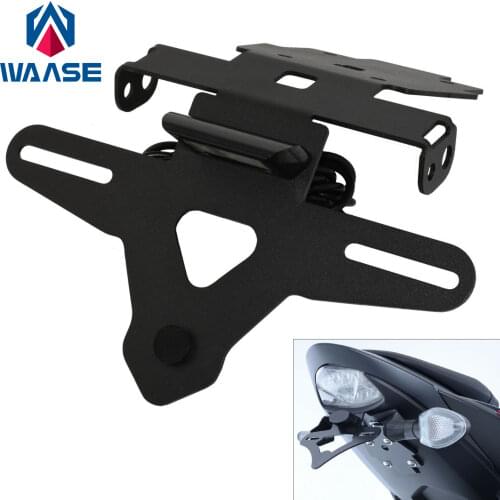 Waase Led Light License Plate Frame Holder Bracket Tail Tidy Fender Eliminator For SUZUKI GSXS1000 GSX-S 1000 F/FZ/Z 2015-2021