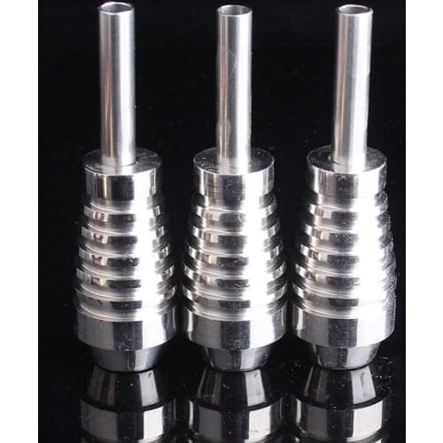 1pc Stainless Steel Tattoo Grip Silver 25 mm Professional Tattoo Machine Handle Supply