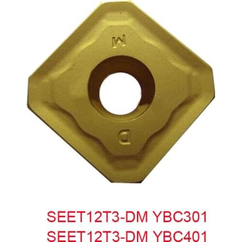 100% Original SEET 12T3-DM SEET12T3-DM YBC301 YBC401 YB9320 CNC Carbide 45 Degree Milling Cutters Lathe Tools Inserts