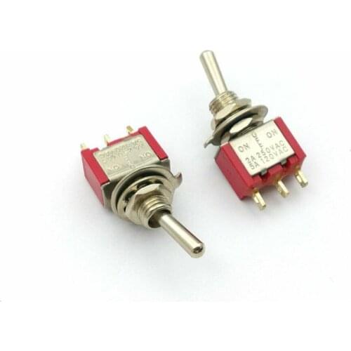 100Pcs 3 Pin ON-OFF-ON SPDT 3 stalls switch AC 5A/120 V 2A/250V
