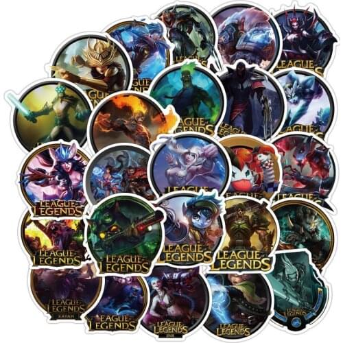 100PCS DIY Classic Heroes Game Stickers Room Decoration Wall Decor Laptop Luggage Living Room Wall Sticker