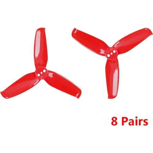 16 pcs/8pairs Gemfan Flash 2540 2.5x4 2.5 Inch 3- Propeller with 1.5mm Mounting Hole For 1105 1106 Motor