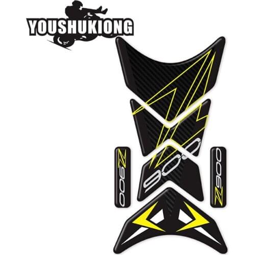 3D Motorcycle Tank Pad Protector Sticker Fish Bone Decal for Z900 Z800 Z750 Z650 Z300 Z250 Z125 Z1000 Z400