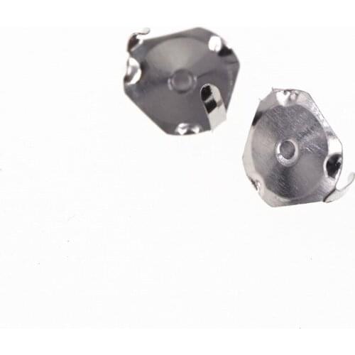 50pcs 6.0mm Diameter triangle tactile metal domes 2 legs 400 gf snap dome switch
