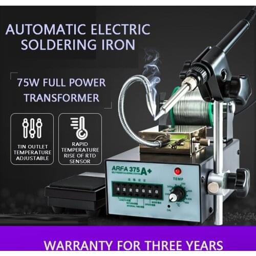 Automatic Soldering Machine Tin Feeder Foot Rest Constant Temperature Soldering Station Suit 375 Internal Heated Soldering Iron