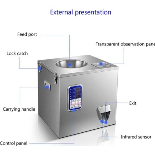Automatic filling machine for automatic weighing of powder granules coffee tea cat food miscellaneous grain packing machine