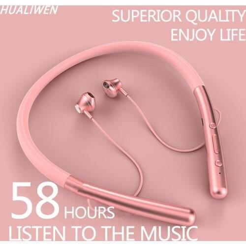 Wireless Bluetooth 5.0 Headset For All Mobile Phones, Magnetic Sports Running Headphones, Waterproof Sports Earbuds Headphones