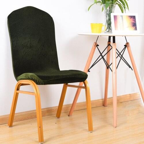 Elastic Banquet Chair Covers for Wedding Party Hotel Restaurant Dining Chair Cover Velvet fundas sillas comedor elastica